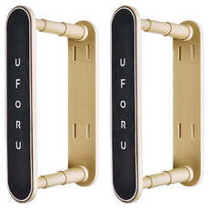 UFORU 衣架伸縮收納架 29.3 x 6.2 x 7~16.4cm, 奶油黑, 2個