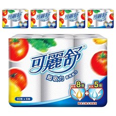 Scott 可麗舒 廚房紙巾 60張, 6捲, 5袋
