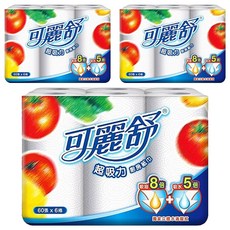 Scott 可麗舒 廚房紙巾 60張, 6捲, 3袋