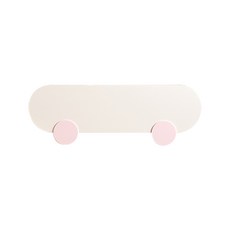 리바트 꼼므 침대 가드 방문설치, 화이트가드 + 핑크