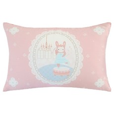 MYHOUSE 兒童兔子圖案絎縫枕頭套, 芭蕾莉莉