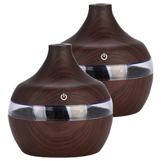 木紋香氛機, 深木紋, 2個, 003