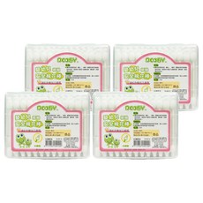 DOOBY 大眼蛙 嬰幼兒安全棉棒 適用於清潔耳垢、鼻孔, 60支, 4盒