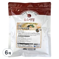 소스생활 옛날잔치국수 분말, 500g, 6개