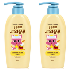 베비언스 핑크퐁 푸푸푸푸 샤와샴푸 자몽릴리향, 380ml, 2개