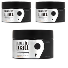 엘라스틴 맨인매트 무광택 하드 헤어왁스, 80g, 3개