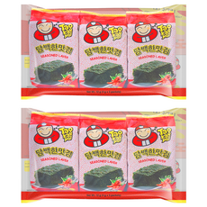 TAO KAE NOI 小老板 韓式海苔 辣味, 12g, 2套