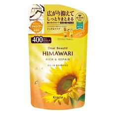 Kracie 葵緹亞 HIMAWARI 向日葵精粹亮采洗髮精補充包, 400ml, 1包