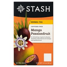 Stash Tea 無咖啡因草本芒果百香果風味茶, 1.9g, 20包, 1盒
