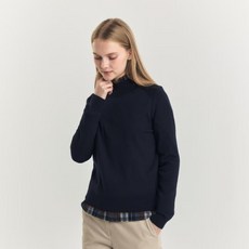 헤지스 여성용 모크넥 울 스웨터 HSSW4D909