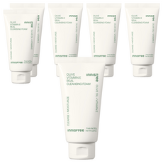 [비건뷰티] 이니스프리 올리브 비타민 E 리얼 클렌징 폼, 150g, 6개