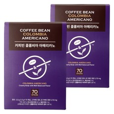 커피빈 콜롬비아 아메리카노 스틱커피, 1.6g, 70개입, 2개