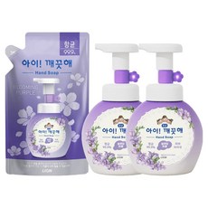 아이깨끗해 핸드워시 블루밍 퍼플 250ml x 2p + 리필 200ml, 1개