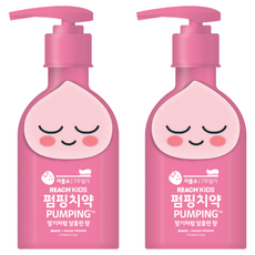 리치 카카오프렌즈 키즈 펌핑치약 핑크색, 160g, 2개