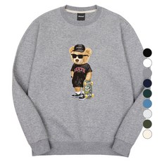 okstar 男女通用 街頭風 小熊 特殊雙面布料 大學T 1SSP026