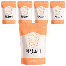 소다스쿨 워싱소다 세탁세제, 1kg, 5개 1kg, 5개