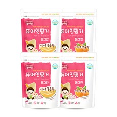 Pure Eat 孩童水果風味木糖醇米圈圈 橘子口味 2包+哈密瓜口味 2包組, 1組