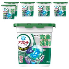 ARIEL 日本原裝進口 4D立體洗衣球 綠色室內曬衣, 6盒, 11顆