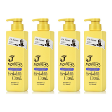 닥터그루트 리엔 제이 몬스터즈 두피 정화 샴푸 허벌 시트러스향, 385ml, 4개