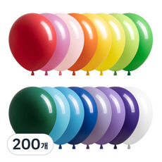 Joy Balloon 彩虹混合氣球 13cm, 隨機出貨, 200個