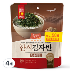 양반 한식 김자반 전통자반, 4개, 50g