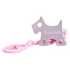 suavinex 蘇維妮 Scottish奶嘴防掉鍊夾 Set, 粉色小狗款, 1組