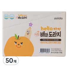 aolda 孩童桔梗梨汁, 80ml, 50包