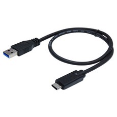 Cable 凱堡 專業級USB3.0超高速傳輸線 A公-Type C公, 50cm, 黑色, 1條