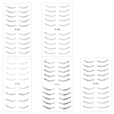 蘿林嚴選 懶人睫毛貼組 8 x 4 x 0.3cm 5張, 1組, iCar-03a