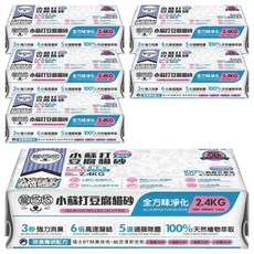 U.U Pet 寵悠悠 小蘇打豆腐砂, 全方味淨化 碗豆奶香, 2.4kg, 6包