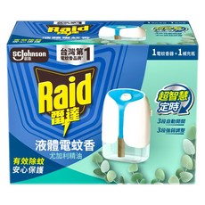 Raid 雷達 超智慧薄型液體電蚊香組 尤加利, 41ml, 1組