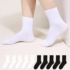 Doobalro 高級素色中筒襪 10雙組