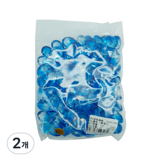 투톤 크리스탈 파츠 100p, 2개, 블루