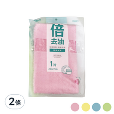 金獎 塵咬巾 油切洗碗布, 去油不卡油 洗滌免洗劑 輕鬆清潔, 22 x 27cm, 2條