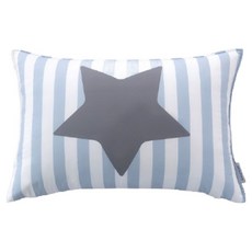 MYHOUSE 兒童星星宇宙卡通人物鋪棉枕頭套, 星星拼布 藍色