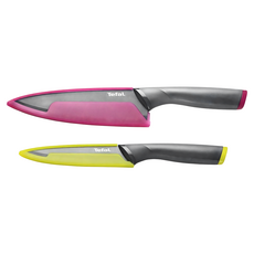 Tefal 特福 鈦金系列 刀具2件組, 1套, 萬用刀 12cm + 主廚刀 15cm
