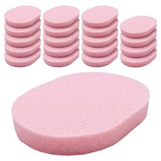 엘로브 클렌징 세안 해면 스펀지 15mm, 20개, 핑크