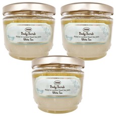 SABON 白茶身體磨砂膏 600g 3罐 全新升級 死海礦物鹽 去角質