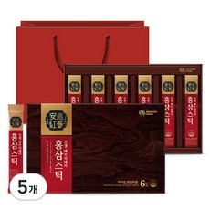 DAESANG Wellife 人參日常紅參棒+購物袋, 5個