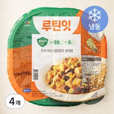 CJ제일제당 루틴잇 두부 버섯 강된장과 보리밥 (냉동), 442g, 4개