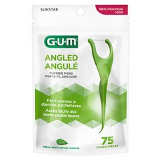 SUNSTAR 三詩達 G.U.M ANGL ANGULE臼齒牙線棒, 75支, 1包