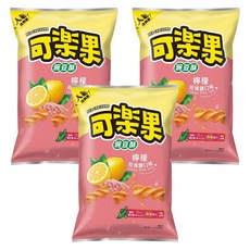 可樂果 豌豆酥 檸檬玫瑰鹽口味, 88g, 3包