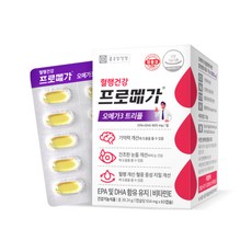 Promega Chong Kun Dang 鍾根堂 Omega 3三效腸溶性膠囊, 60顆, 654mg, 1盒