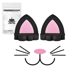 CARTEM My Nyan汽車立體貼紙裝飾組 CT415, 黑色貓, 1套