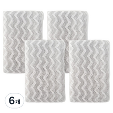 소소모소 까슬까슬 샤워타월, 혼합색상, 2개입, 6개