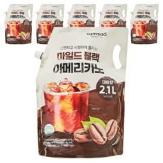 탐사 마일드 블랙 아메리카노, 2.1L, 6개
