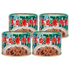 大茂 黑瓜素肉醬, 不含防腐劑、人工色素、糖精, 180g, 4罐