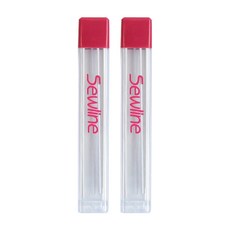 Sewline 蝴蝶牌 Soline 布料書寫專用自動鉛筆筆芯 白色, 2個