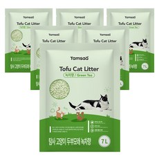 탐사 고양이 두부모래 7L (약 2.8kg), 6개, 녹차향