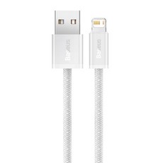 Baseus 倍思 靈動系列 USB-iPhone 2.4A 快充/傳輸線, 2m, 白色, 1條